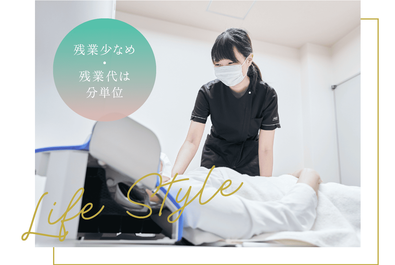 残業少なめ・残業代は分単位